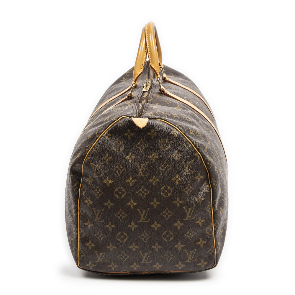 Louis Vuitton Keepall 55  in Brown Monogram Canvas - Picture 4 of 7
